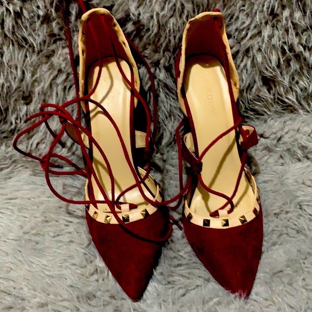 Burgundy heels